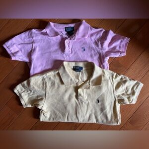 Polo- Ralph Lauren - boy’s Yellow and Pink Polo Shirts